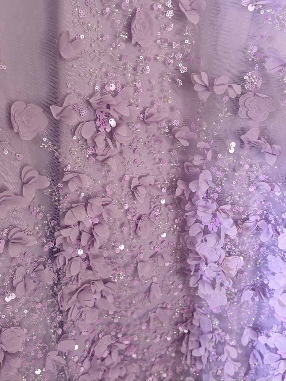 Women's Embellished Lilac Corset Dress - Picture 6 of 6